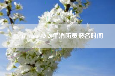 兴化2020年消防员报名时间
