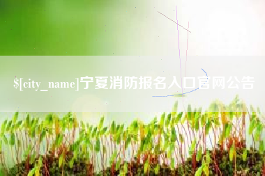 兴化宁夏消防报名入口官网公告