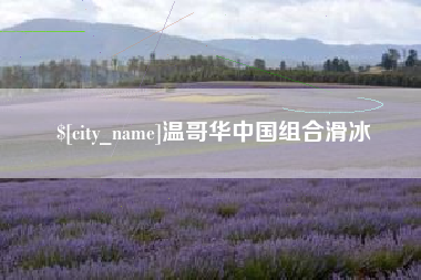 兴化温哥华中国组合滑冰