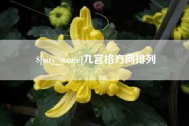兴化九宫格方向排列