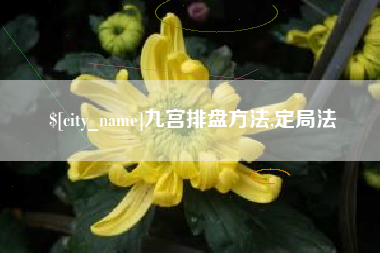 兴化九宫排盘方法,定局法