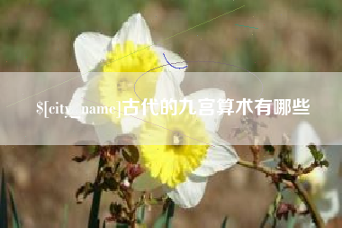 兴化古代的九宫算术有哪些