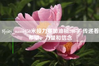 兴化50米接力赛加油稿200字-传递着希望、力量和信念