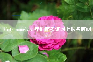 兴化2020年消防考试网上报名时间