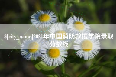 兴化2021年中国消防救援学院录取分数线