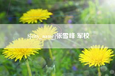 兴化张雪峰 军校