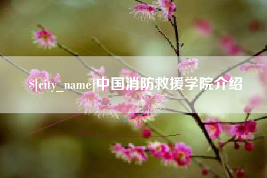兴化中国消防救援学院介绍