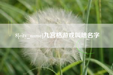 兴化九宫格游戏叫啥名字