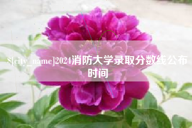 兴化2024消防大学录取分数线公布时间