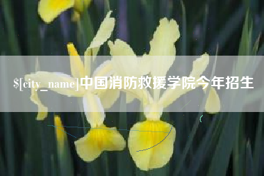 兴化中国消防救援学院今年招生