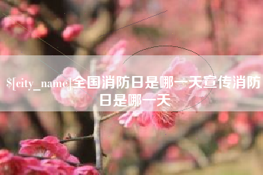 兴化全国消防日是哪一天宣传消防日是哪一天