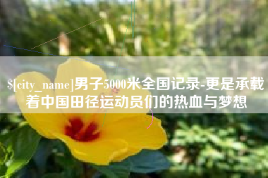 兴化男子5000米全国记录-更是承载着中国田径运动员们的热血与梦想
