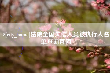 兴化法院全国失信人员被执行人名单查询官网