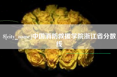 兴化中国消防救援学院浙江省分数线