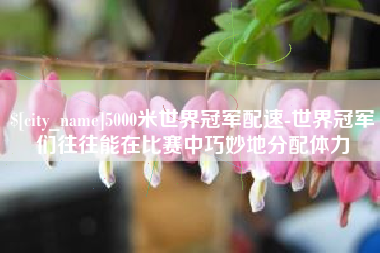 兴化5000米世界冠军配速-世界冠军们往往能在比赛中巧妙地分配体力