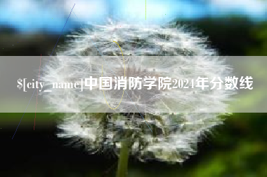 兴化中国消防学院2024年分数线