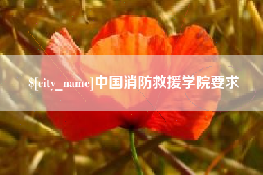 兴化中国消防救援学院要求