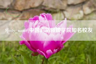 兴化中国消防救援学院知名校友
