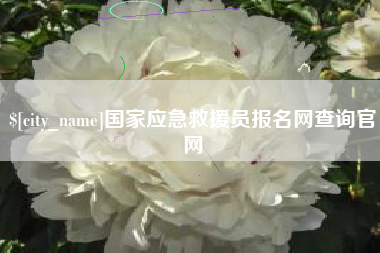 兴化国家应急救援员报名网查询官网