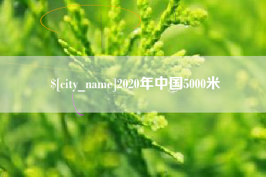 兴化2020年中国5000米