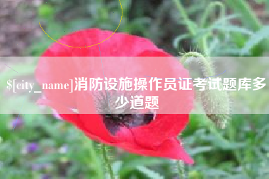 兴化消防设施操作员证考试题库多少道题