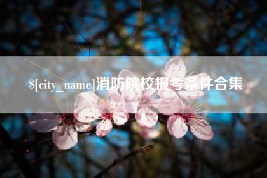 兴化消防院校报考条件合集